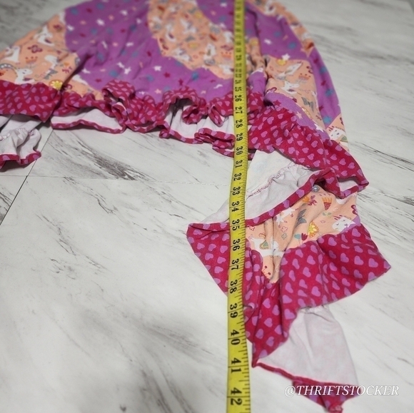 Jelly the pug pink unicorn ruffle dress - Picture 5 of 9